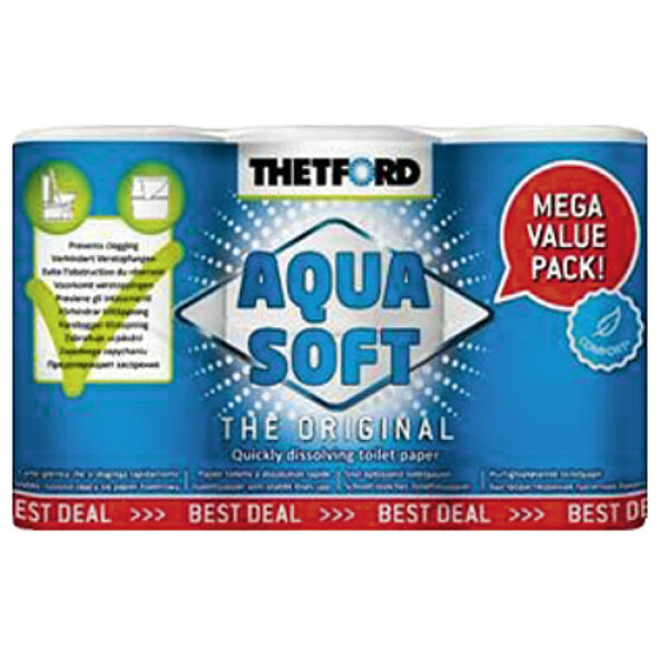 THETFORD Toilettenpapier Aqua Soft 6 Rollen