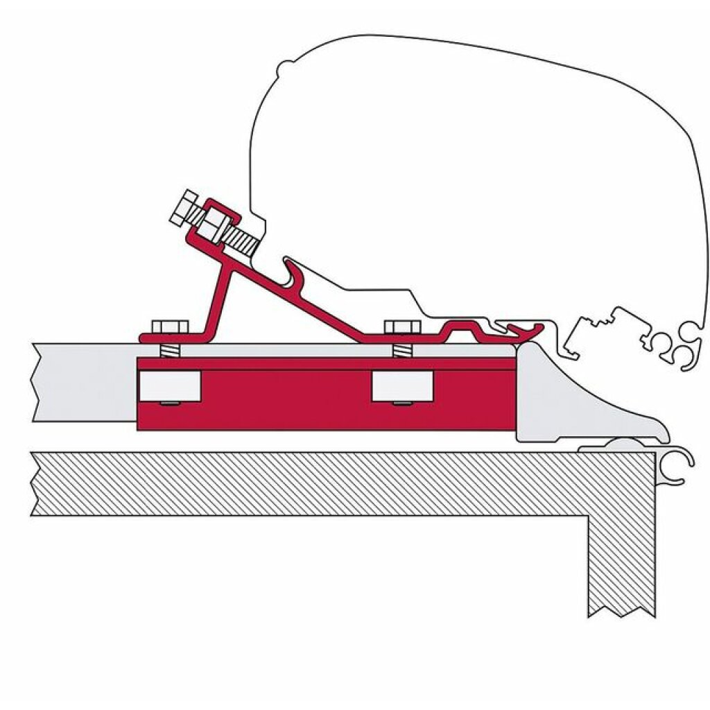 FIAMMA Kit Fixing Bar 3-tlg. zu Dachmarkise Fiamma F5 S / F65 L