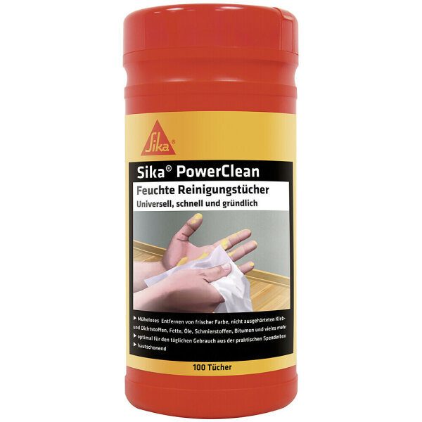 Sika® SikaPowerClean Hand- reinigungstücher Inhalt 100 Stück