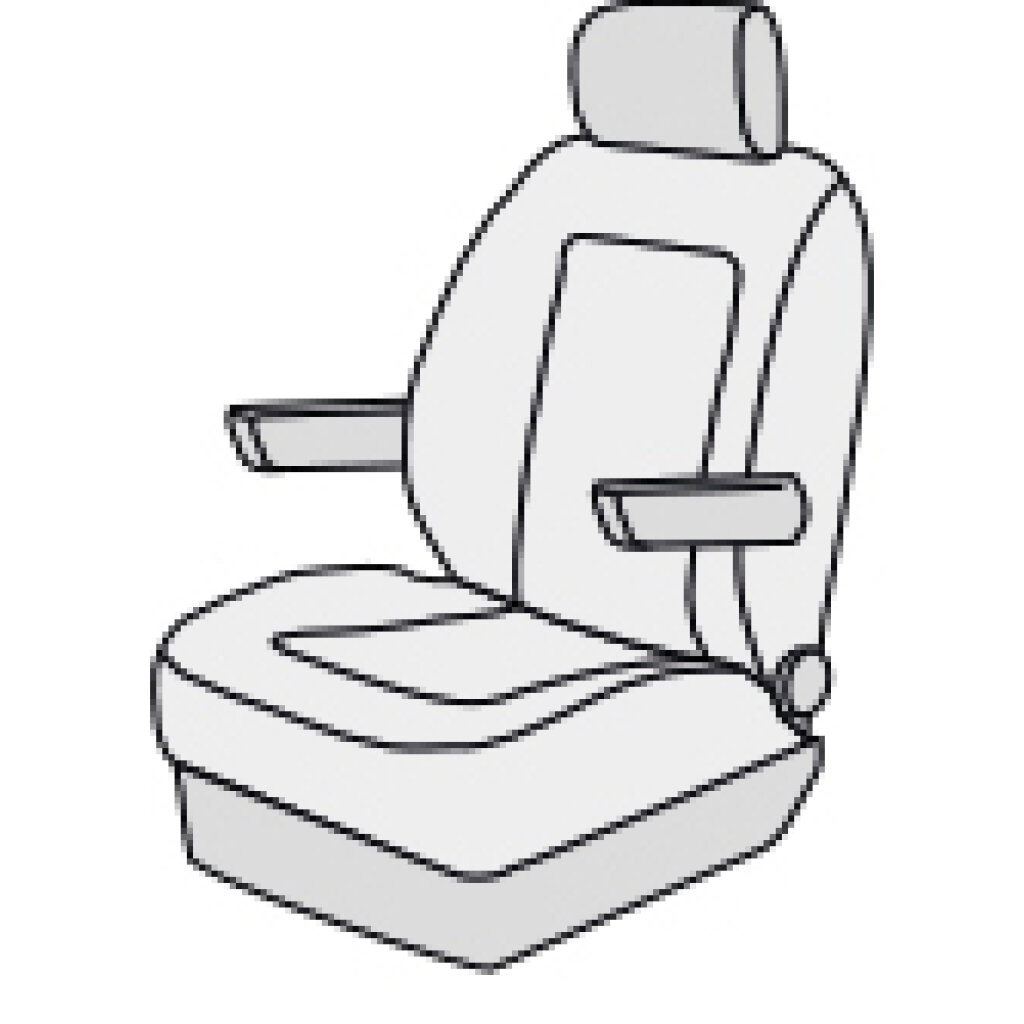 Sitzbezug für MAN Standardsitz auf TGE Chassis, anthrazit - Fassbender  Caravaning