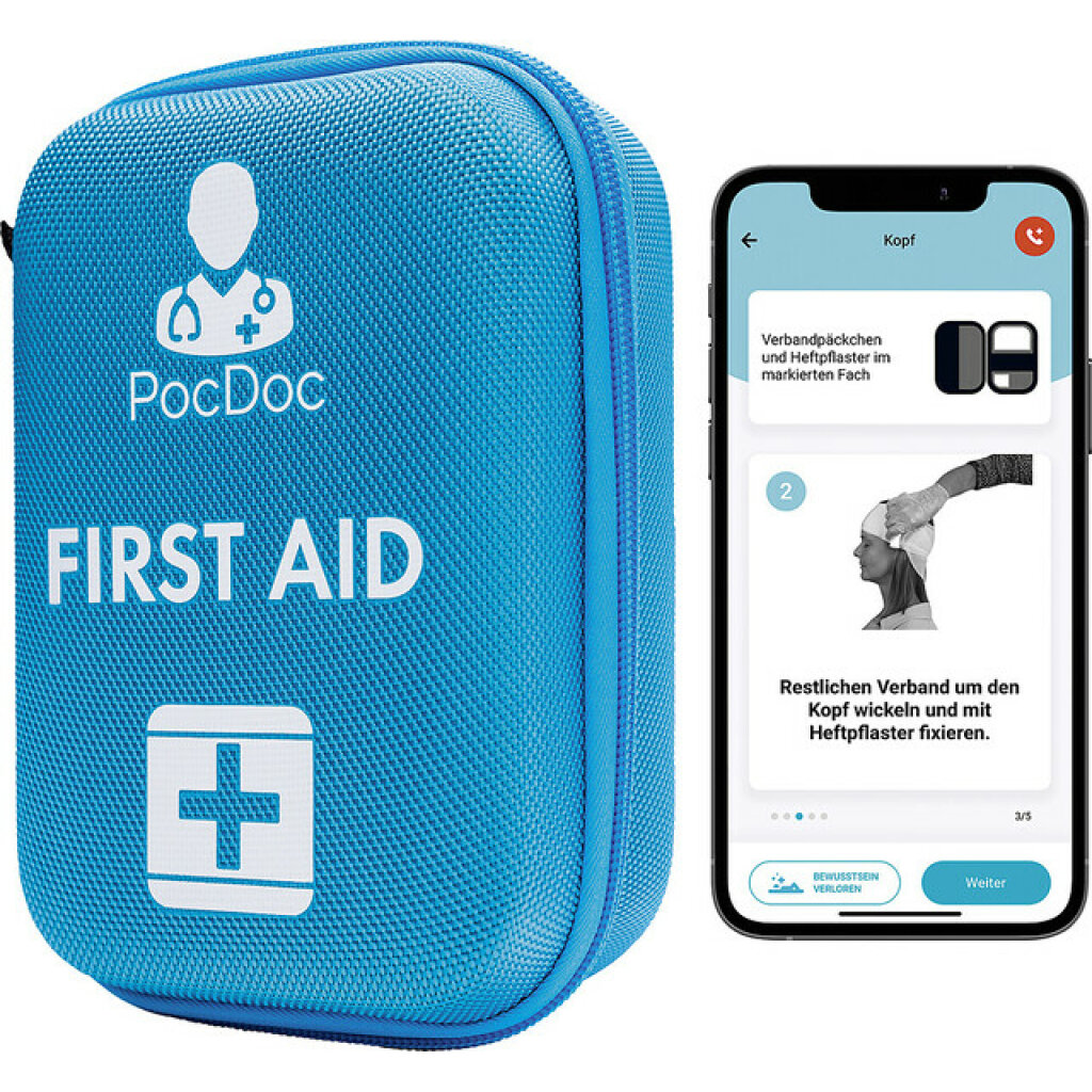 PocDoc Reise-Erste-Hilfe Set PocDoc Outdoor mit Erste-Hilfe App