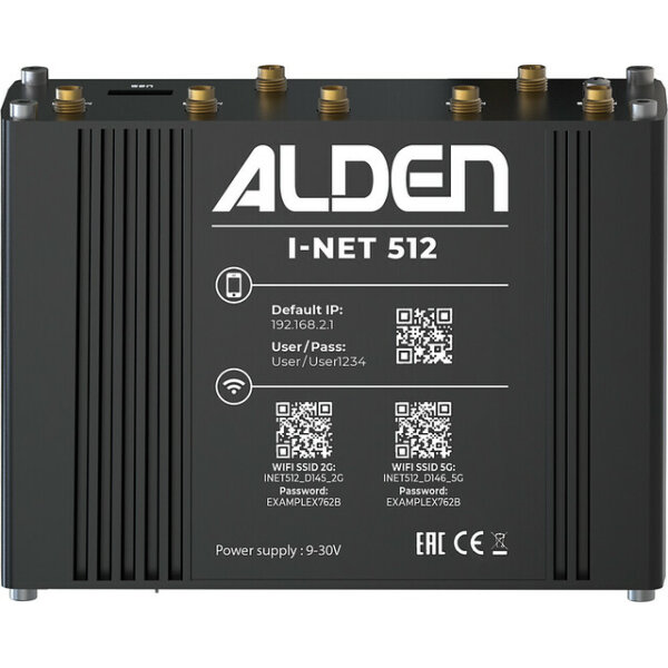 ALDEN Router Alden I-Net-512 5G / 4G / CAT_20 / 2 SIM / 4x LAN